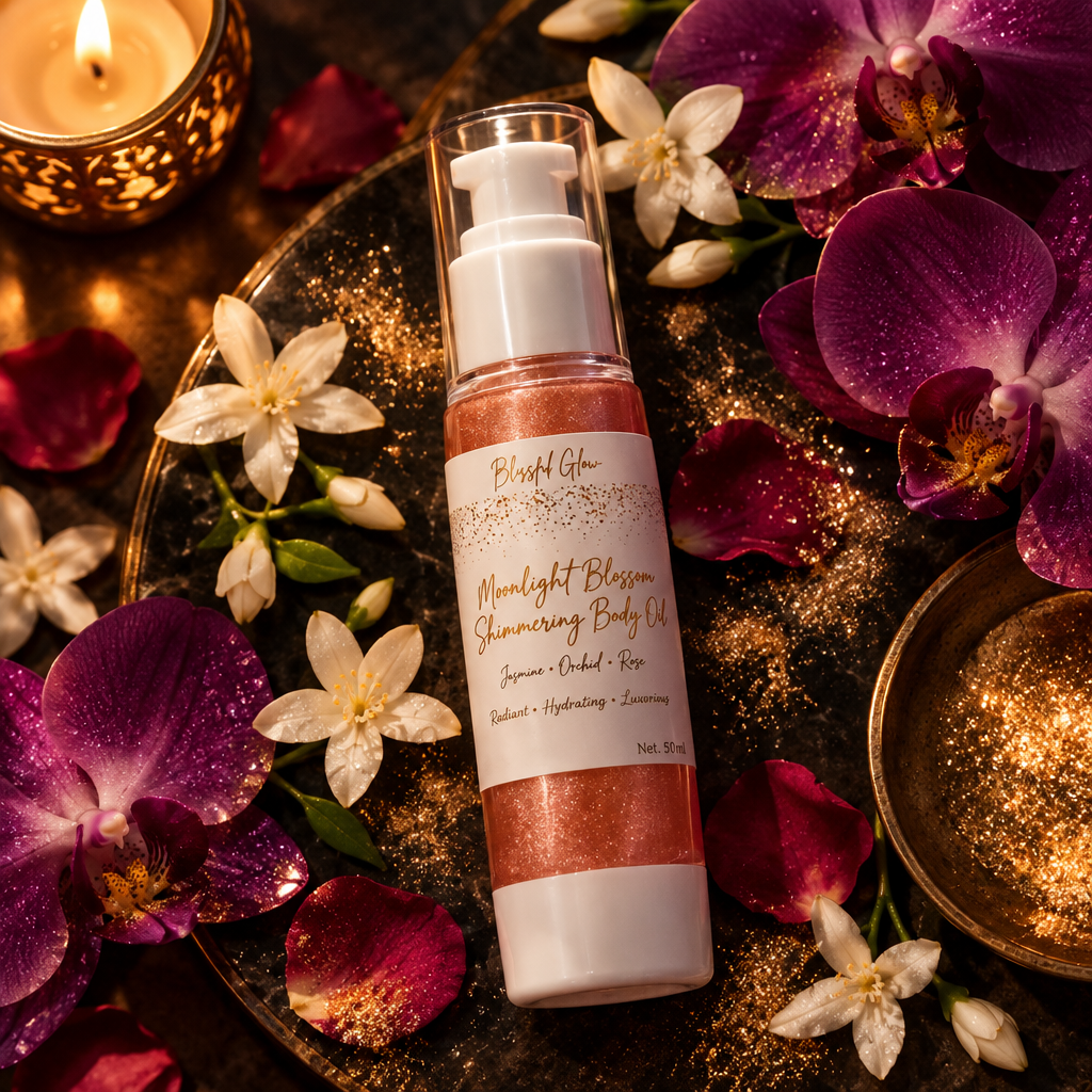 Moonlight Blossom Flat Lay
